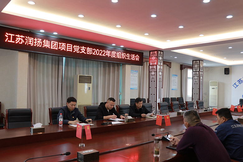 江蘇潤揚集團項目黨支部召開2022年度組織生活會